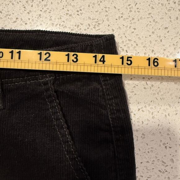 Joe’s Jeans Corduroy Pants Women 16 Charcoal Gray Straight Leg Low Rise Fall - Picture 8 of 9